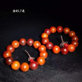 317_黄花梨手串一对。
