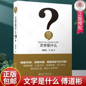 文学是什么 人文社会科学是什么 文学理论普及读物 语言艺术 文学起源 戏剧文学 影视文学 文学体裁 接受美学 北京大学正版