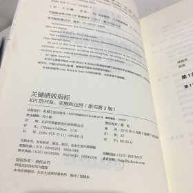 关键绩效指标：KPI的开发、实施和应用(原书第3版)