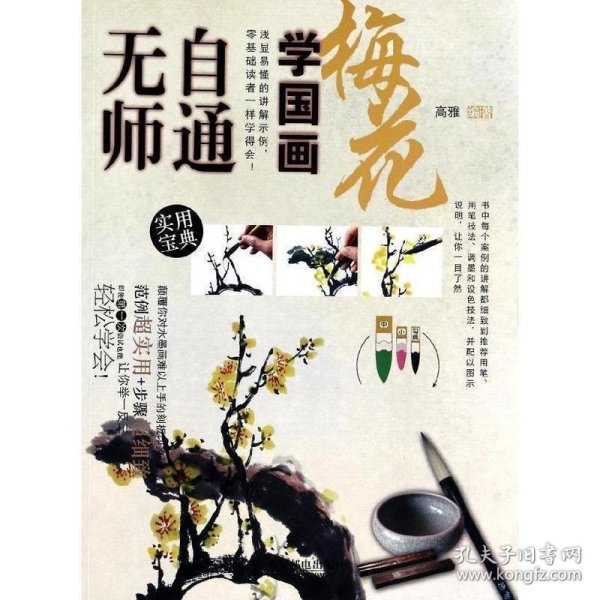 无师自通学国画1：梅花