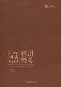 司法考试20192019国家统一法律职业资格考试车润海刑法精讲精练·讲义卷