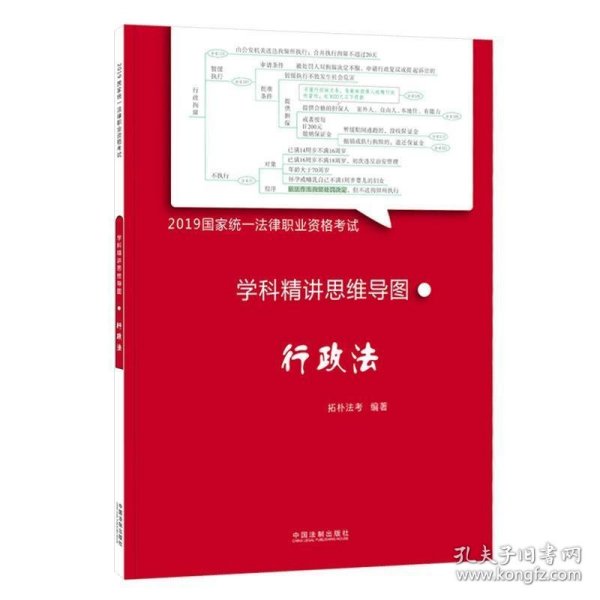 司法考试20192019国家统一法律职业资格考试学科精讲思维导图：行政法