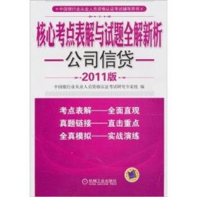 核心考点表解与试题全解新析：公司信贷