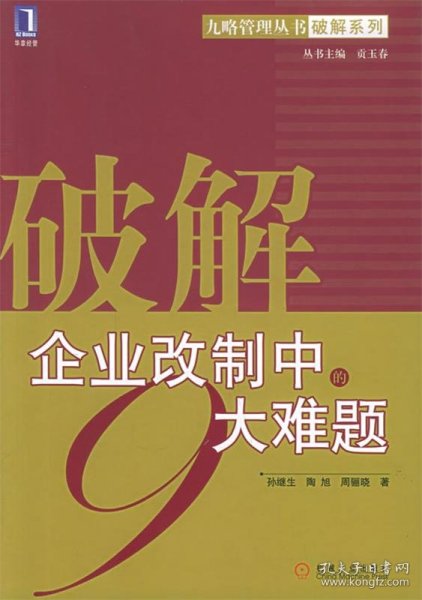 破解企业改制中的9大难题——九略管理丛书·破解系列