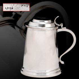 19世纪 意大利 925纯银 带盖 茶杯