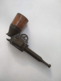 19世纪初 法国 古董 手工制作 左----轮烟斗