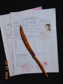 甘肃省1979年高考报考登记表、体检表=16开2张