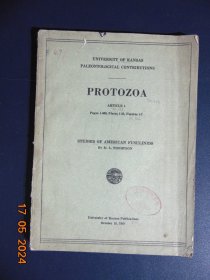 PROTOZOA-STUDIES OF AMERRICAN FUSULINIDS=UNIVERSITY OF KANSAS=原生动物-1948年-16开