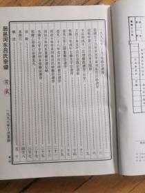 居邑河东吕氏宗谱