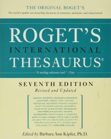 Roget's International Thesaurus, 7th Edition（罗热英语同义词词典）