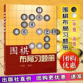 正版现货 围棋布局习题册 中级 高级 丁波 围棋书籍 少儿围棋进阶教材 机构培训教材 学校围棋教辅书 围棋教程教材书 山西人民