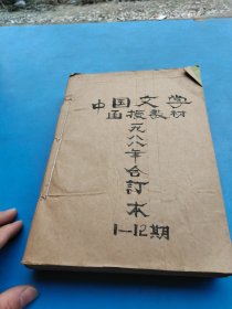 中国文学函授教材1988年合订本1——12
