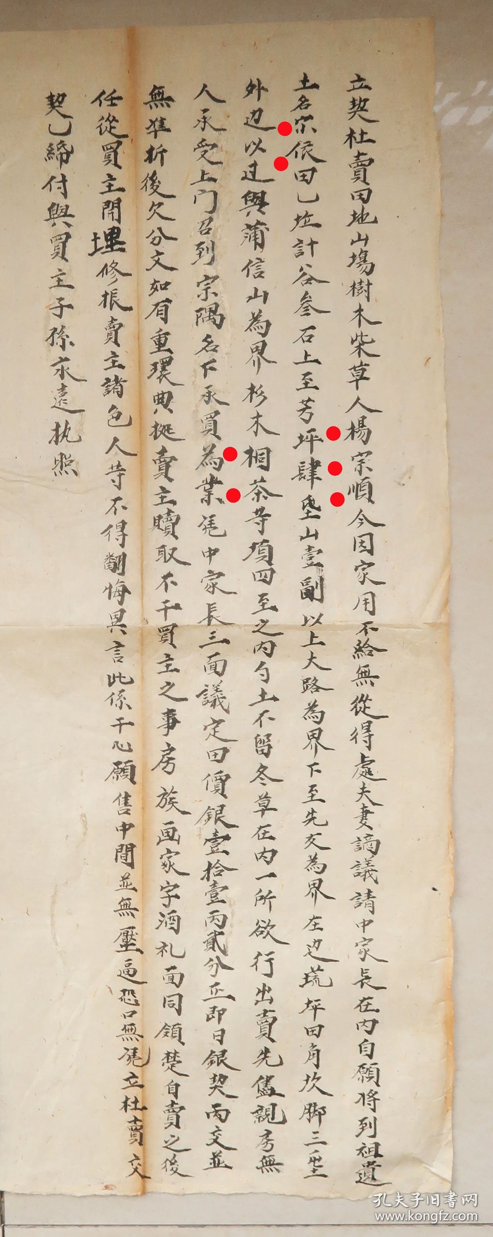 怀化芷江 芷江县 桐油 茶油 茶叶 地契 契约 杨宗顺 民国34年