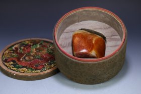 旧藏 和田玉籽料原石印章