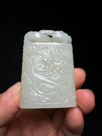 和田玉螭龙印章