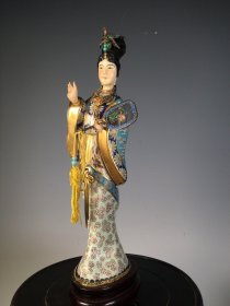 创汇时期景泰蓝牙景人摆件