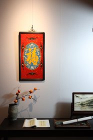·雅室  |  景泰蓝·【 福到了 】挂屏