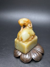 精美和田玉羊印章！吉祥如意！