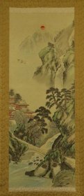 棈香《我欲乘风》 工笔设色 山水 清代古画 茶室客厅书房书画挂