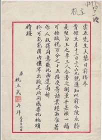 商务印书馆旧藏：杭立武致王云五谈图书出版事（附商务印书馆复函底稿）