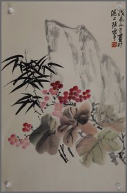 张雷平，花卉画作品