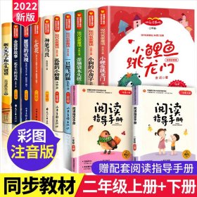 全套10册快乐读书吧二年级上下册课外书必读正版小鲤鱼跳龙门注音版一只想飞的猫小狗的小房子歪脑袋木头桩孤独的小螃蟹神笔马良书