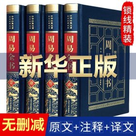 【皮面烫金】精装正版4册 图解易经全书周易全解入门基础知识彩图注解白话文译注原版南怀瑾杂说易经的智慧曾仕强