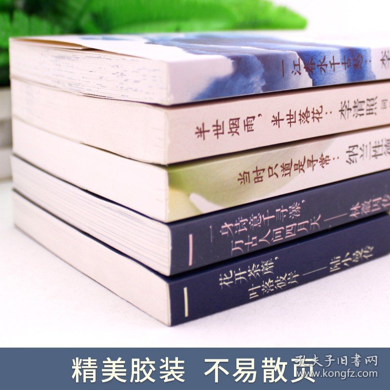 全5册 纳兰性德传+林徽因传+陆小曼传+李清照词传+李煜词传 民国才女作品传记现当代文学经典人物传记小说文集正版畅销书排行榜