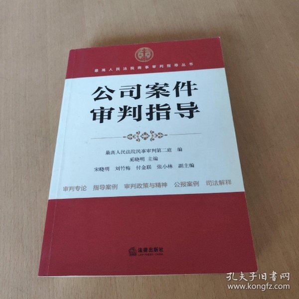 最高人民法院商事审判指导丛书：公司案件审判指导