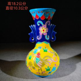 旧藏 珐琅彩瓷瓶  1394 摆件