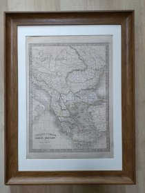 1841年欧洲地图，法国印制古董地图，非复制品，长45厘米，宽33厘米，可收藏可装裱悬挂，另有生日号版画，纪念日版画，欢迎咨询