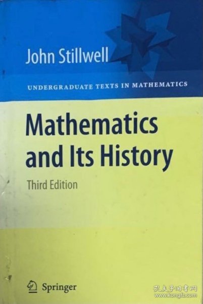 精装英文原版数学史 完整版第三版 Mathematics and Its History: Third Edition