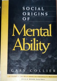 馆藏英文原版 Social Origins of Mental Ability