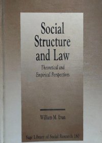 英文原版 Social Structures and Law: Theoretical and Empirical Perspectives 亚基会赠书