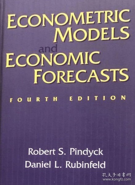 英文原版第四版品相好 平狄克 Econometric Models and Economic Forecasts (Fourth Edition)