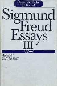 德文原版精装本 弗洛伊德文集第三卷：1920至1937年间分卷 Sigmund Freud Essays III auswahl 1920 bis 1937 书衣破，硬壳与内页均完好