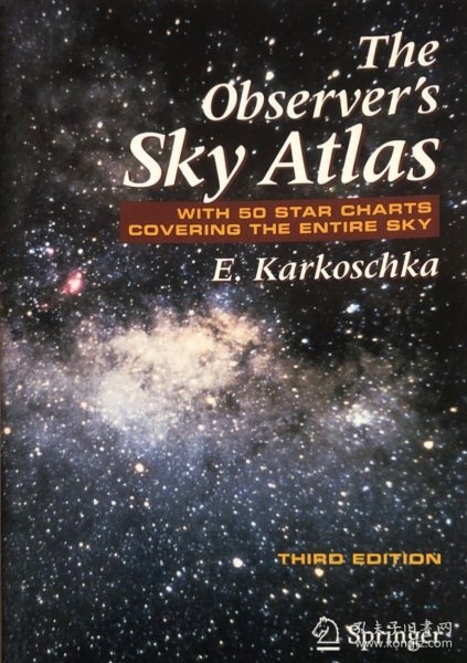 英文原版 施普林格星图：巡天50图 the Observer's Sky Atlas with 50 Star Charts Covering the Entire Sky (third edition)