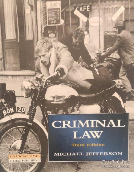 英文原版 英国刑法 Criminal Law third edition