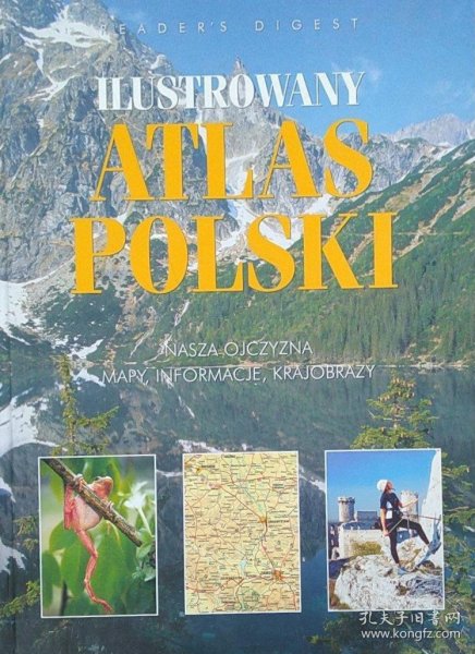 精装大开本波兰文原版 插图版波兰地图集 Atlas of Poland