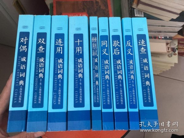 应用成语词典系列：新形式新用法成语词典/双查成语词典/歇后成语词典/对偶成语词典/同义成语词典/速查成语词典/反义成语词典/十用成语词典（9册合售）