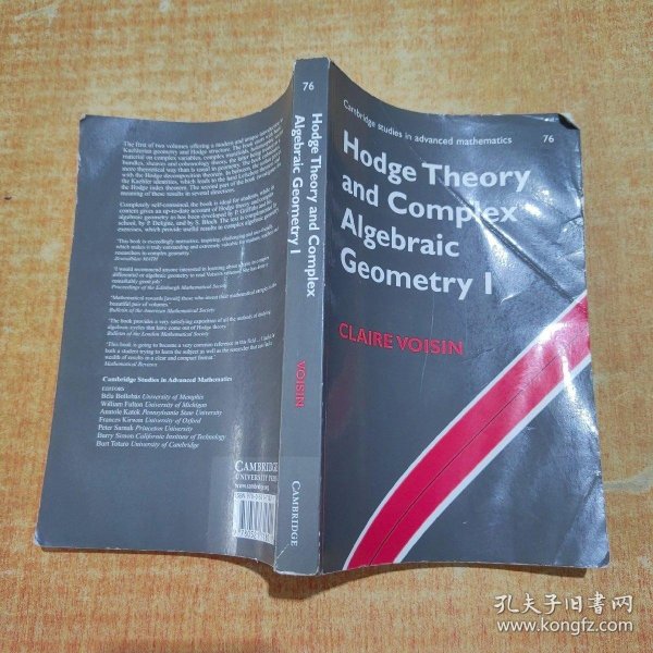 Hodge Theory and Complex Algebraic Geometry I：Volume 1