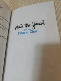 Nate the Great and the Phony Clue