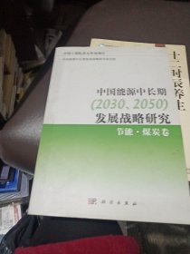 中国能源中长期（2030、2050）发展战略研究：节能·煤炭卷