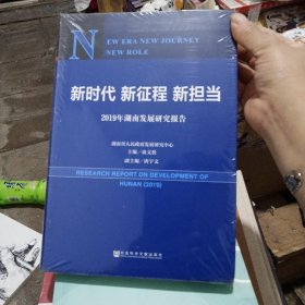 新时代新征程新担当——2019年湖南发展研究报告