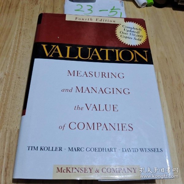 Valuation：Measuring and Managing the Value of Companies, Fourth Edition