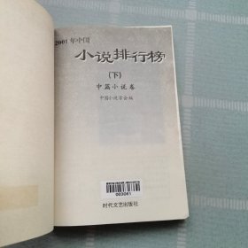 2001年中国小说排行榜 下