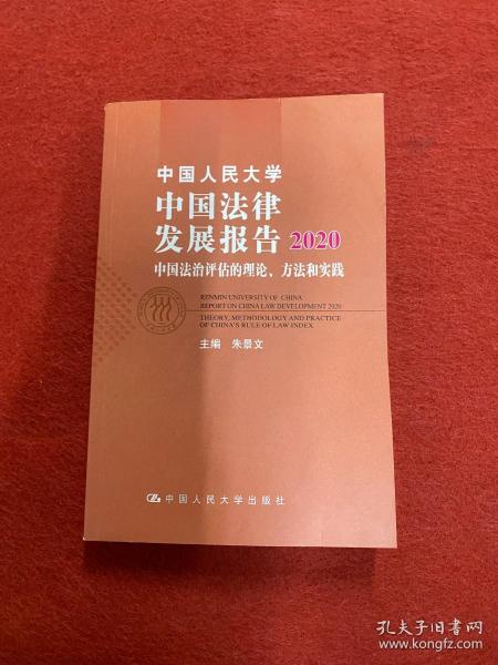 中国人民大学中国法律发展报告2020——中国法治评估的理论、方法和实践