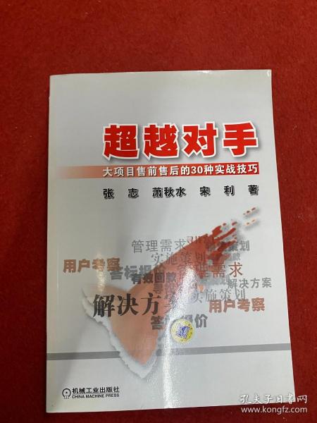 超越对手：大项目售前售后的30种实战技巧