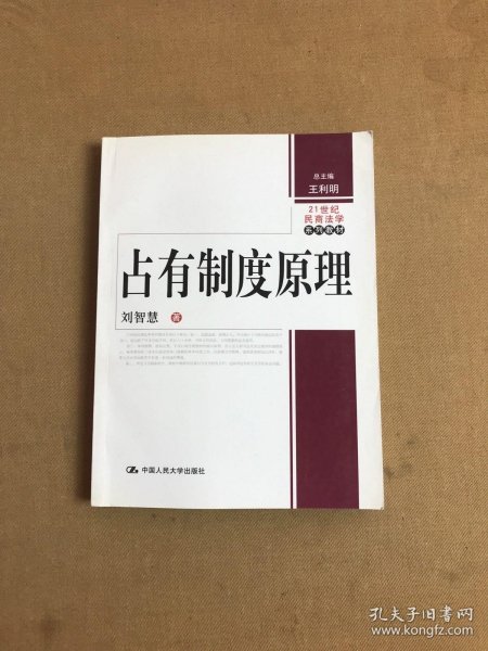 21世纪民商法学系列教材：占有制度原理