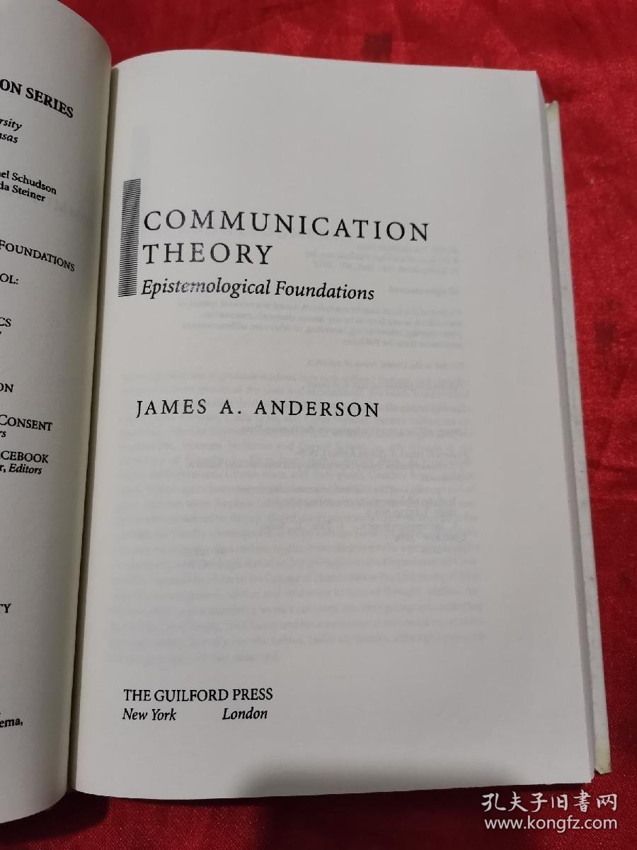 Communication Theory:Epistemological Foundations （小16开，精装）